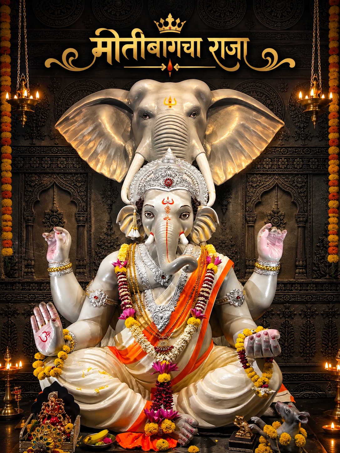 Ganpati Sena Utsav Mandal Ganesh pandal in Itwari, Nagpur