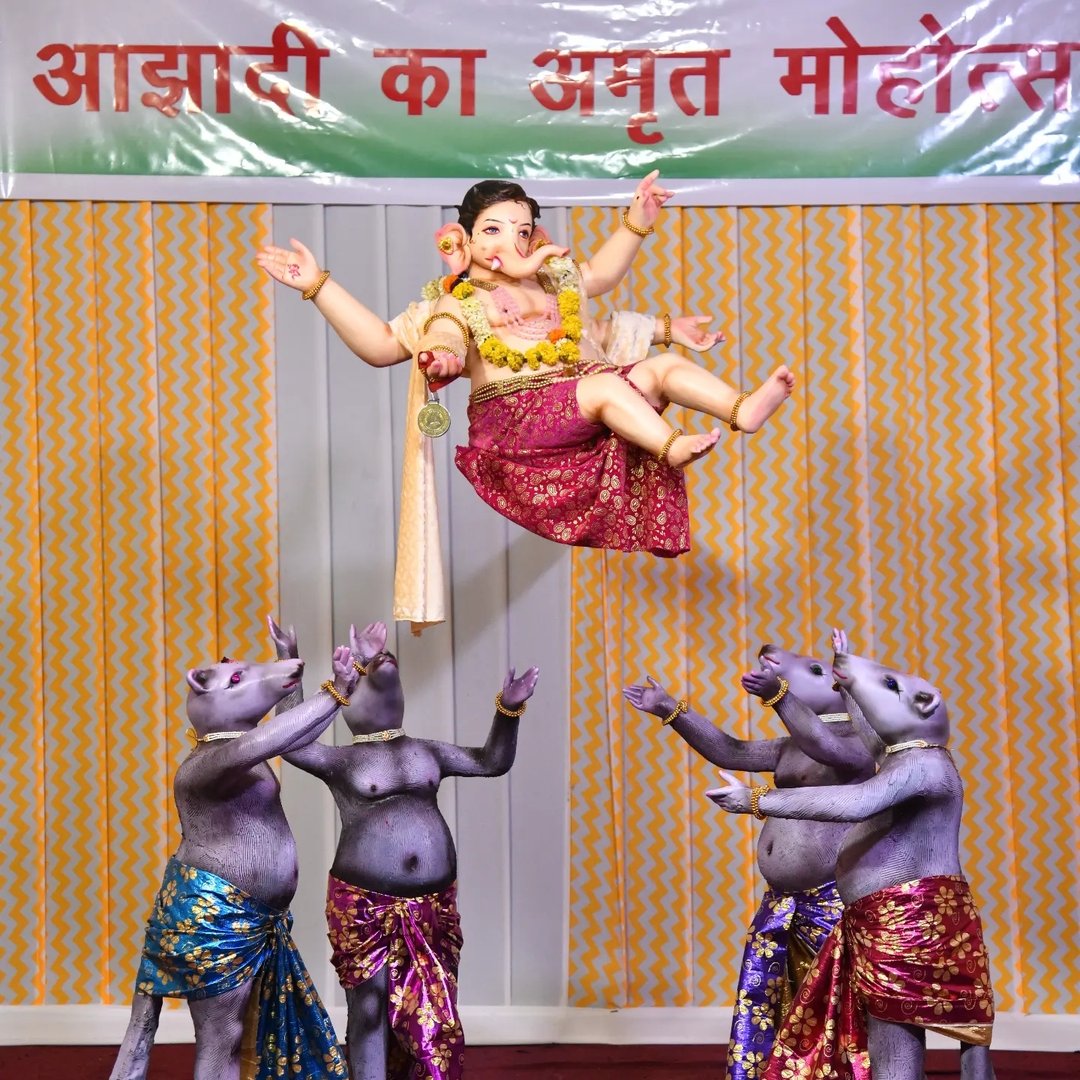 Seven Star Ganesh Utsav Mandal Ganesh pandal in Dharampeth, Nagpur