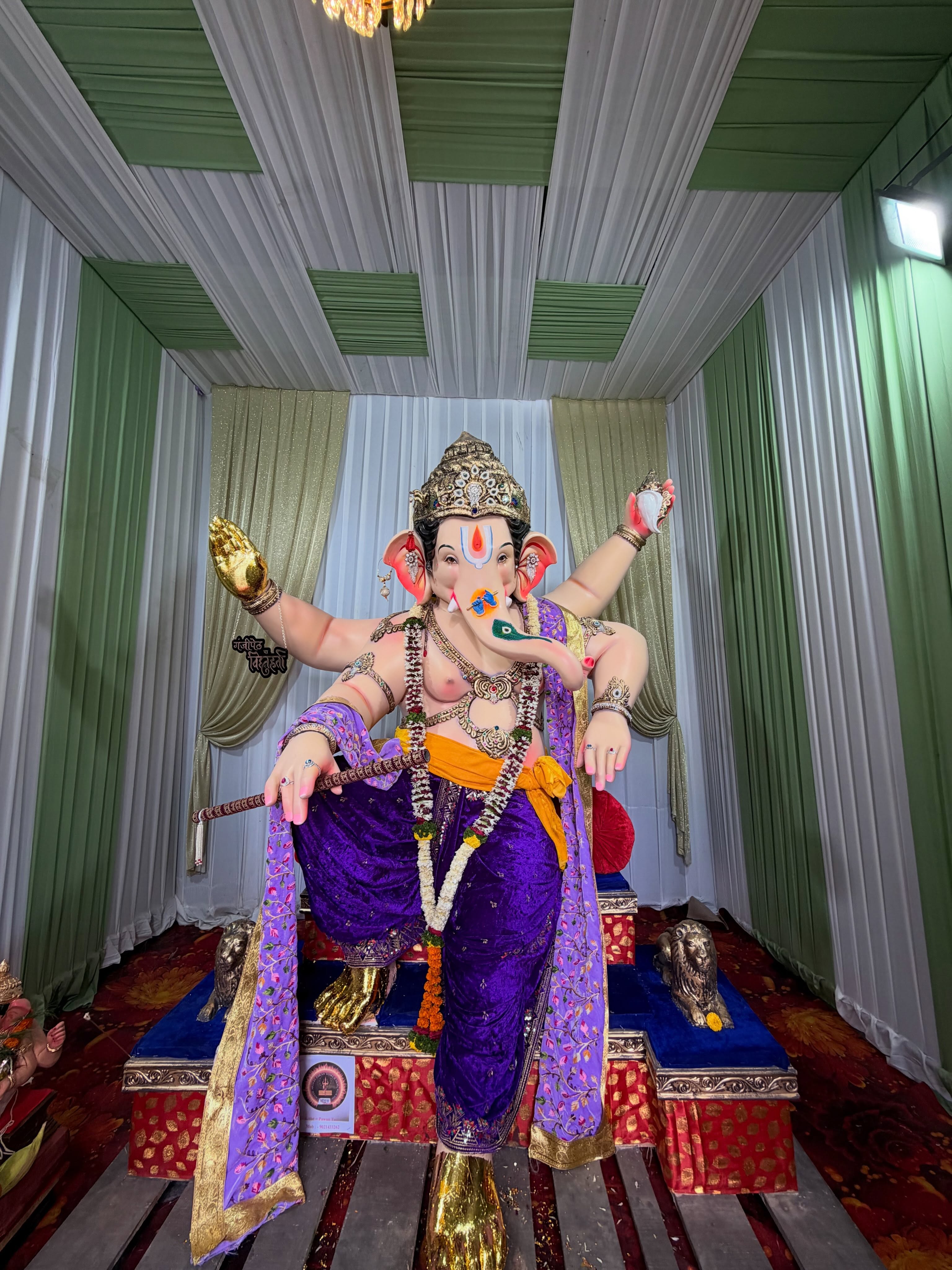 Yuva Sanatani Ganesh Utsav Mandal Ganesh pandal in Mahal, Nagpur